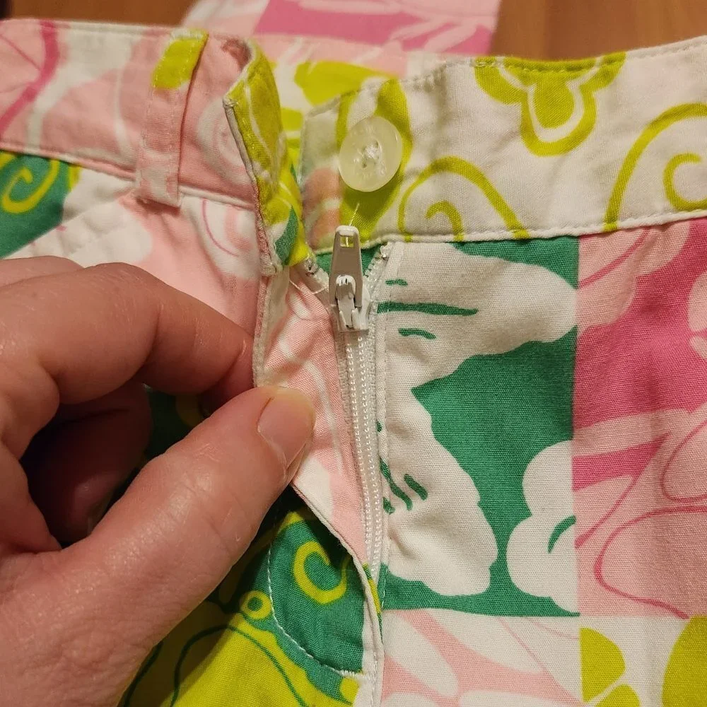 LILLY PULITZER COLORFUL SEA LIFE capris pants || 6X HUC